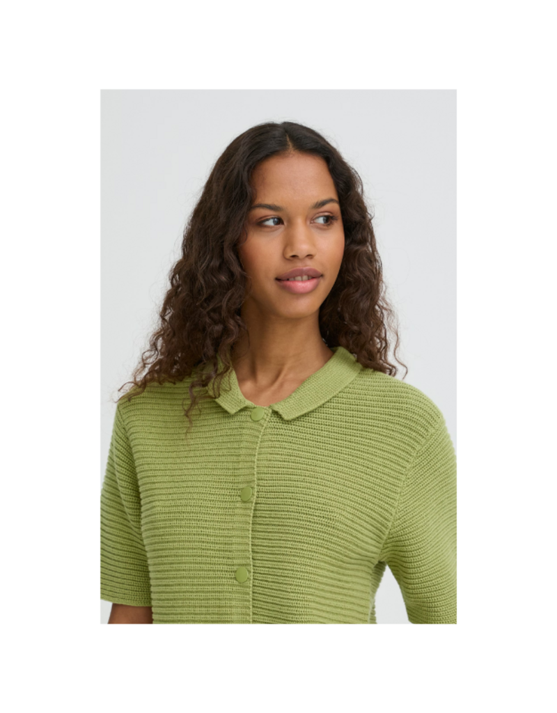 ICHI Demue Cardigan in Iguana by ICHI