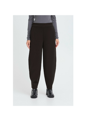 ICHI Kate Barrel Pant in Black by ICHI