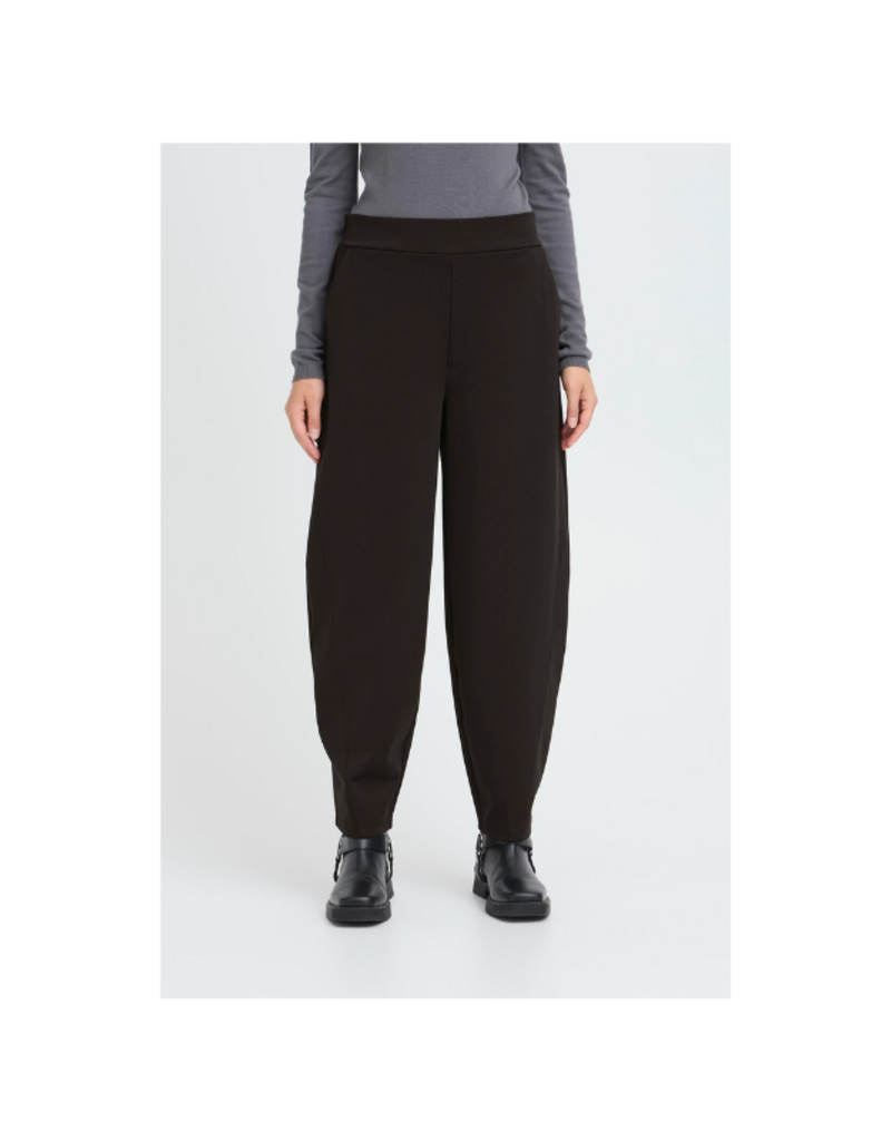 ICHI Kate Barrel Pant in Black by ICHI