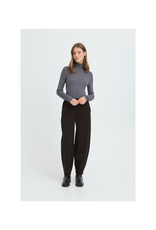 ICHI Kate Barrel Pant in Black by ICHI