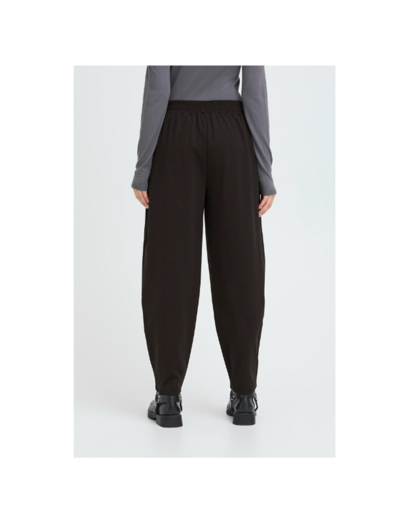 ICHI Kate Barrel Pant in Black by ICHI