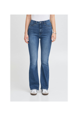 ICHI Twiggy Flaired High Waist Jean in Medium Blue by ICHI