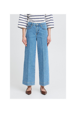 b.young Kibine Wide Jeans in Mid Blue Denim by b.young