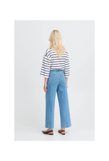 b.young Kibine Wide Jeans in Mid Blue Denim by b.young