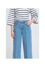 b.young Kibine Wide Jeans in Mid Blue Denim by b.young