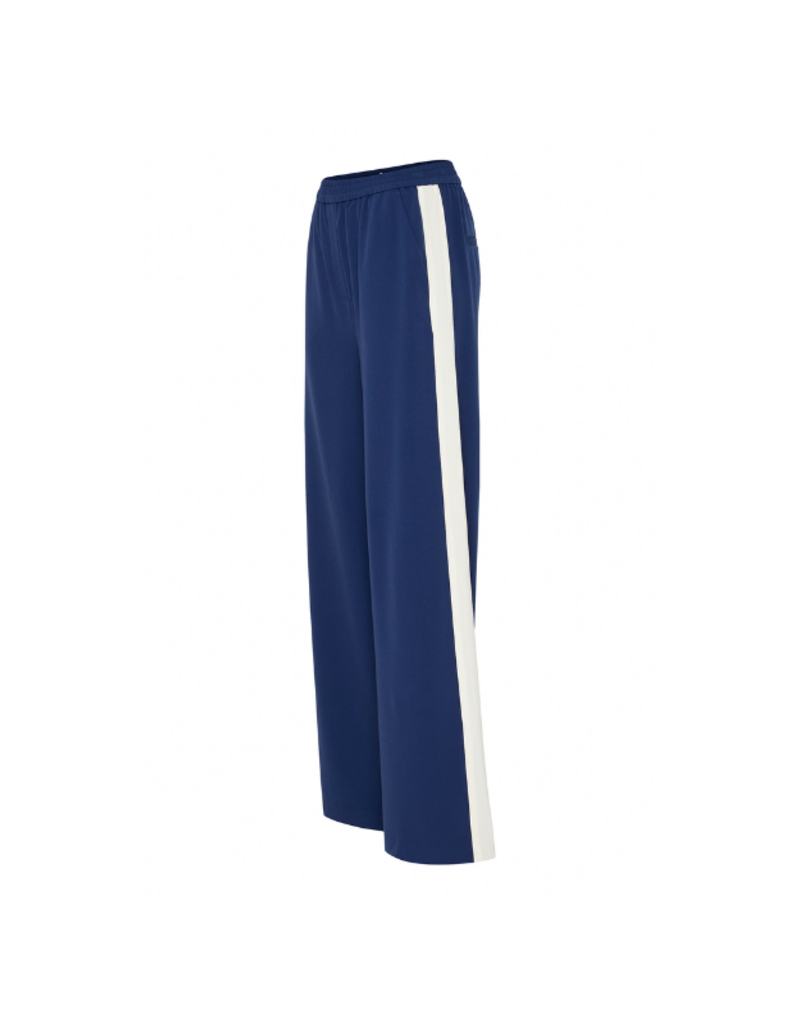 b.young Danta Piping Pants in Medieval Blue by b.young