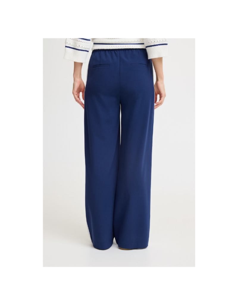 b.young Danta Piping Pants in Medieval Blue by b.young