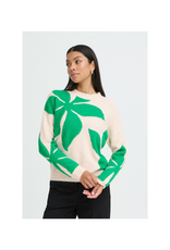 b.young Omea Flower Jumper in Leprechaun by b.young