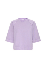 b.young Rasma Short Sweater in English Lavender by b.young