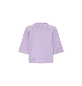 b.young Rasma Short Sweater in English Lavender by b.young