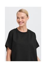 b.young Pusti Loose Vest in Black by b.young