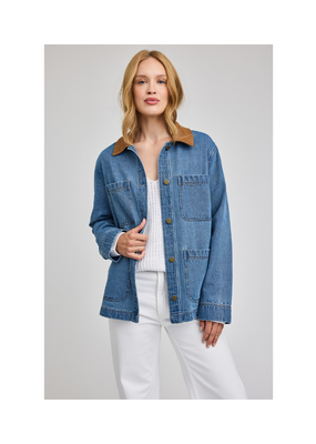 Gentle Fawn Flynn Jacket in Light Wash by Gentle Fawn