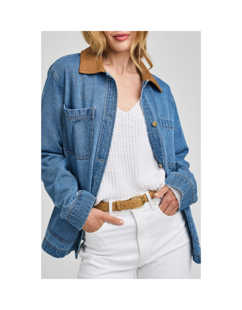 Gentle Fawn Flynn Jacket in Light Wash by Gentle Fawn