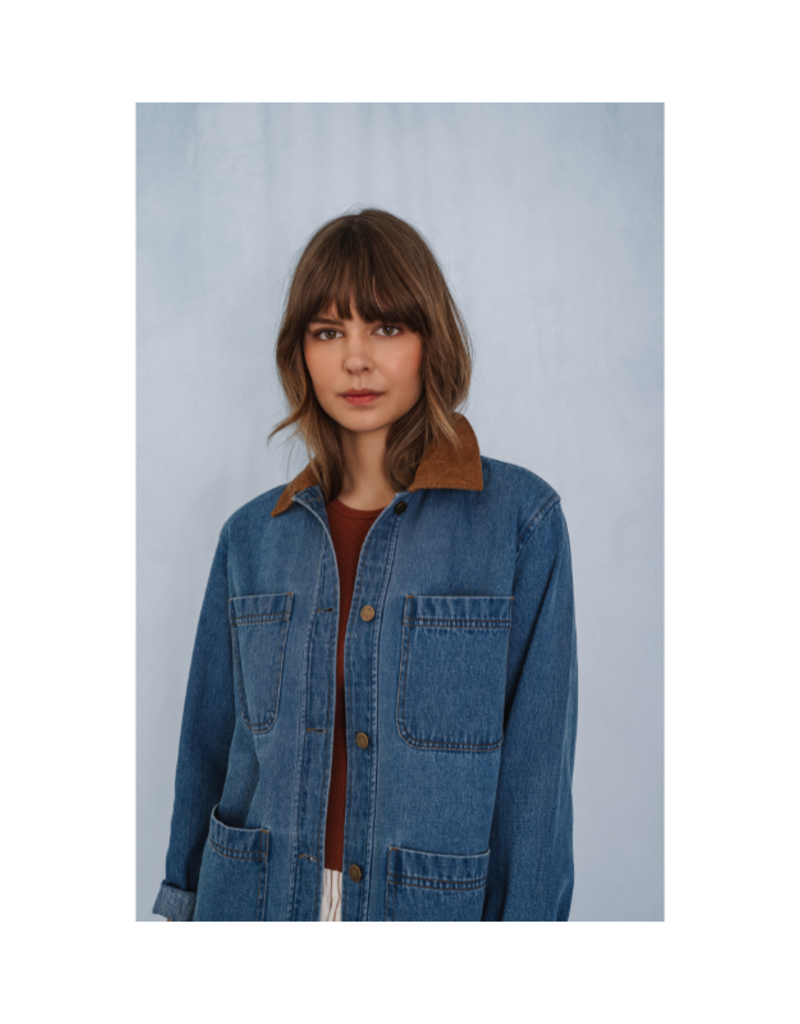Gentle Fawn Flynn Jacket in Light Wash by Gentle Fawn