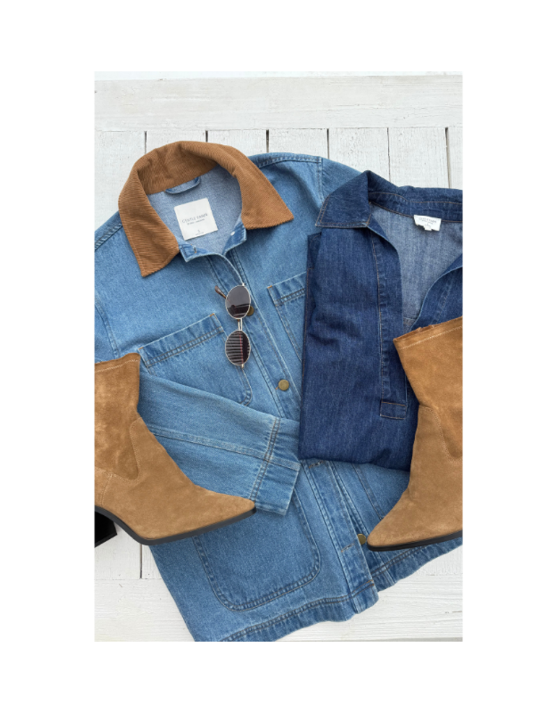 Gentle Fawn Flynn Jacket in Light Wash by Gentle Fawn