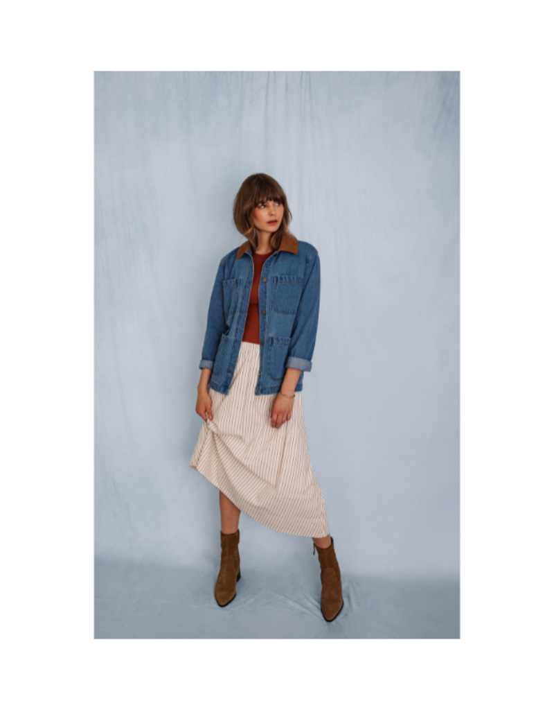 Gentle Fawn Flynn Jacket in Light Wash by Gentle Fawn
