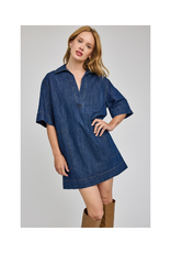 Gentle Fawn Evelina Dress in Dark Wash by Gentle Fawn