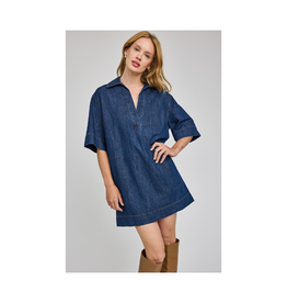 Gentle Fawn Evelina Dress in Dark Wash by Gentle Fawn