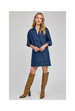 Gentle Fawn Evelina Dress in Dark Wash by Gentle Fawn