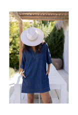 Gentle Fawn Evelina Dress in Dark Wash by Gentle Fawn