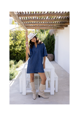 Gentle Fawn Evelina Dress in Dark Wash by Gentle Fawn