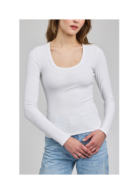 Gentle Fawn Libby Long Sleeve in White by Gentle Fawn