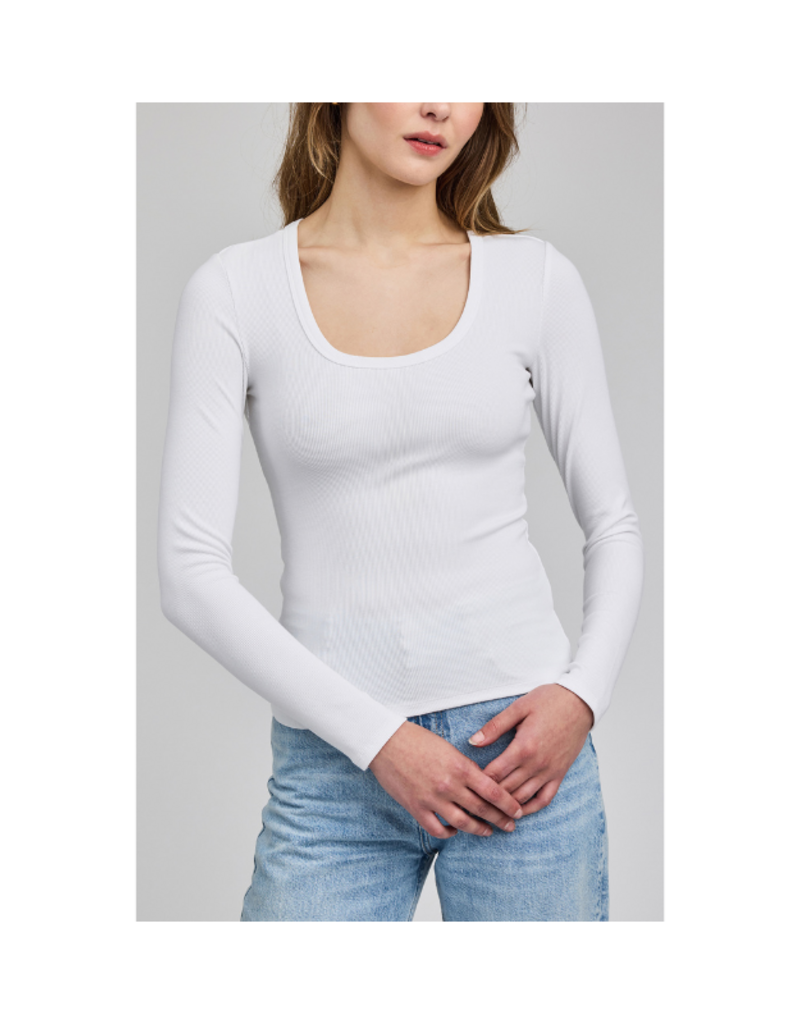Gentle Fawn Libby Long Sleeve in White by Gentle Fawn