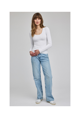 Gentle Fawn Libby Long Sleeve in White by Gentle Fawn