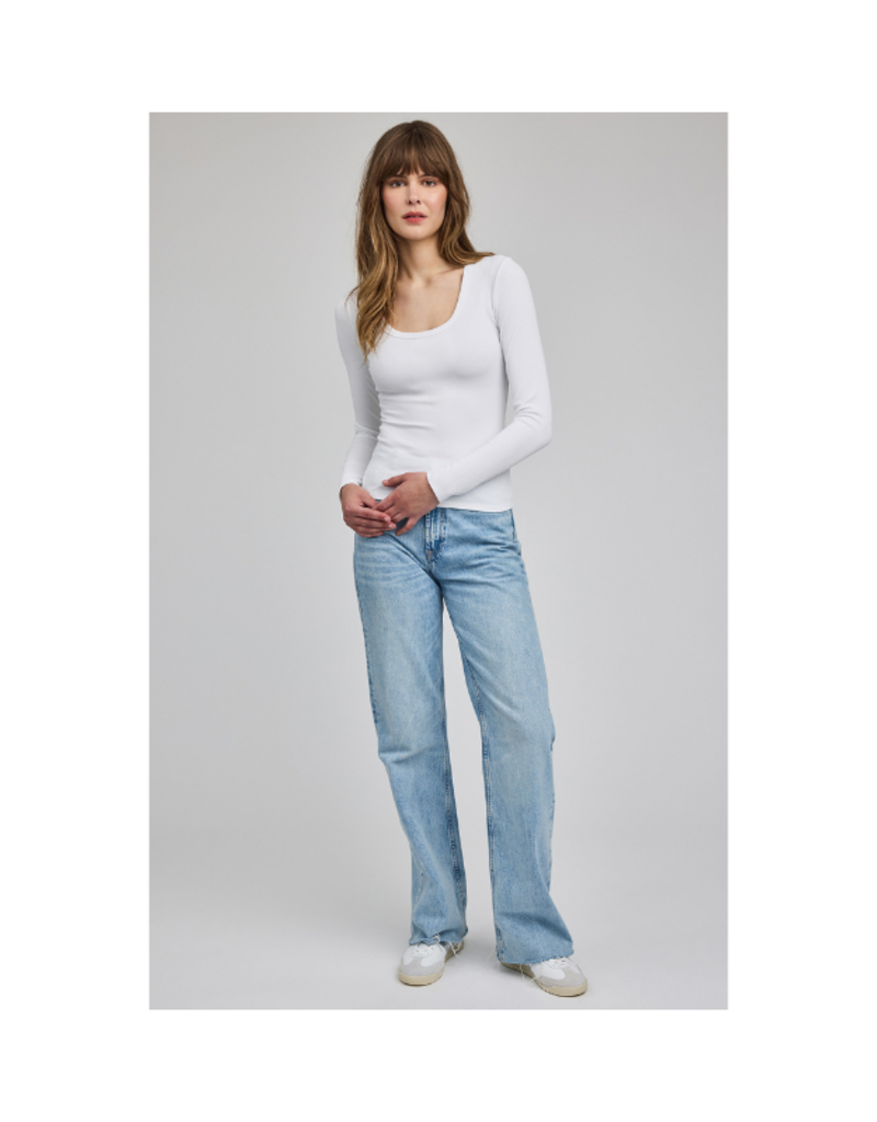 Gentle Fawn Libby Long Sleeve in White by Gentle Fawn