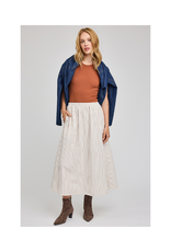 Gentle Fawn Wilhelmina Skirt in Cream Stripe by Gentle Fawn