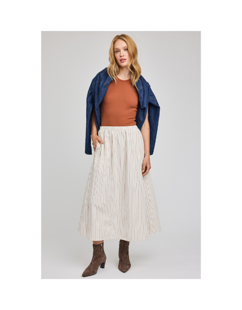 Gentle Fawn Wilhelmina Skirt in Cream Stripe by Gentle Fawn