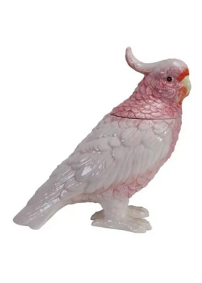 Cockatoo Jar With Lid