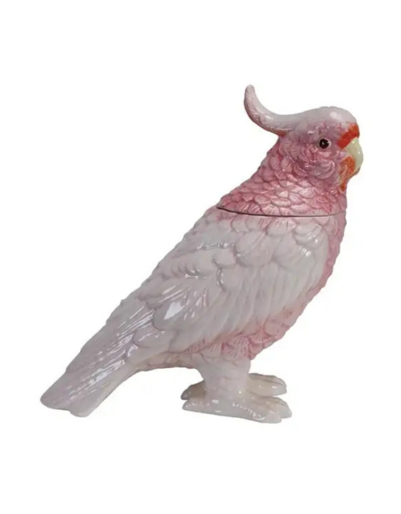Cockatoo Jar With Lid
