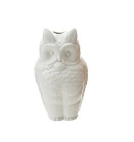 Stoneware Owl Vase