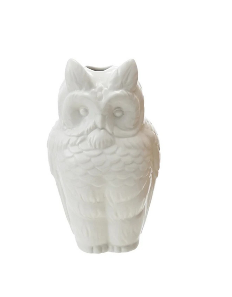 Stoneware Owl Vase