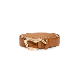 b.young Vocodile Belt in Cognac by b.young