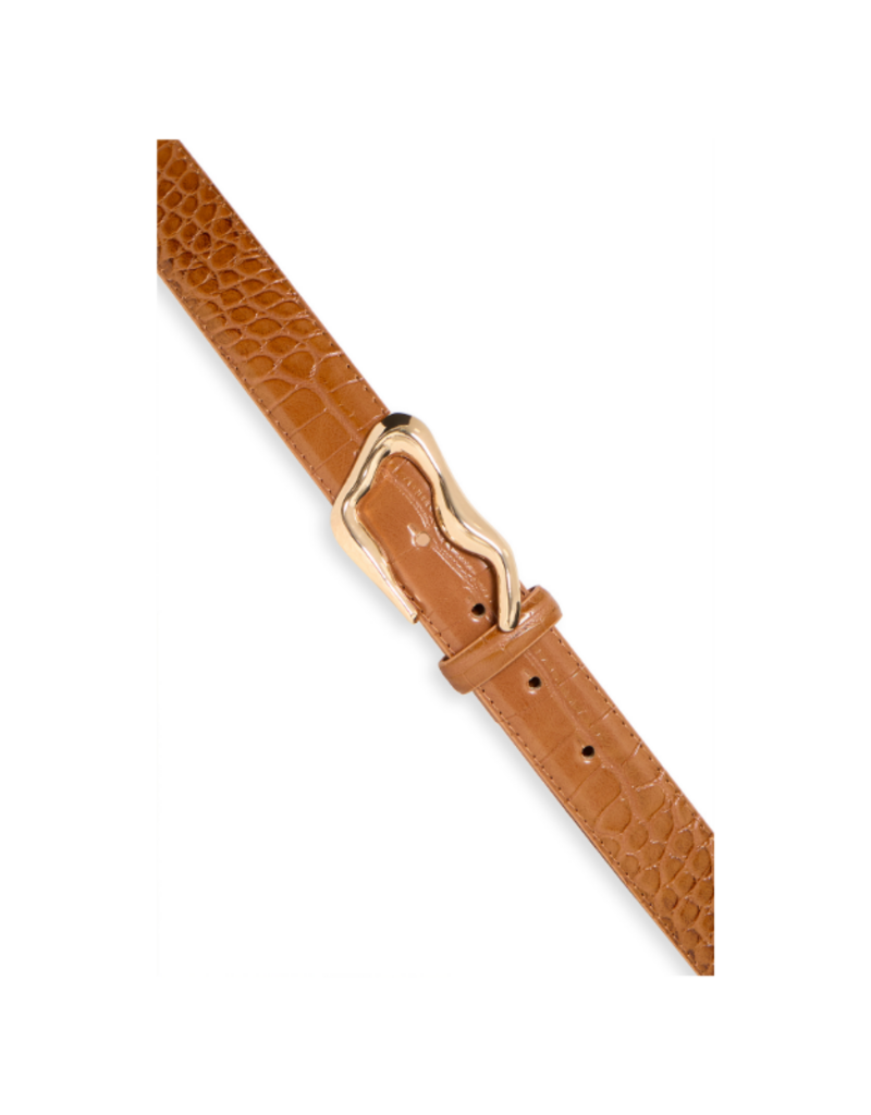 b.young Vocodile Belt in Cognac by b.young
