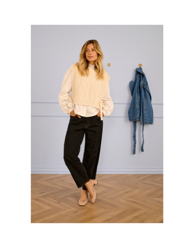 Cream Wullie Knit Slipover by Cream