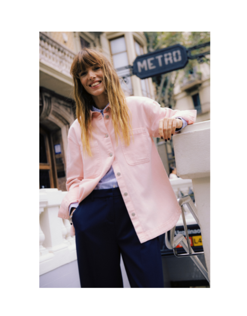 b.young Kainno Shirt in Parfait Pink by b.young