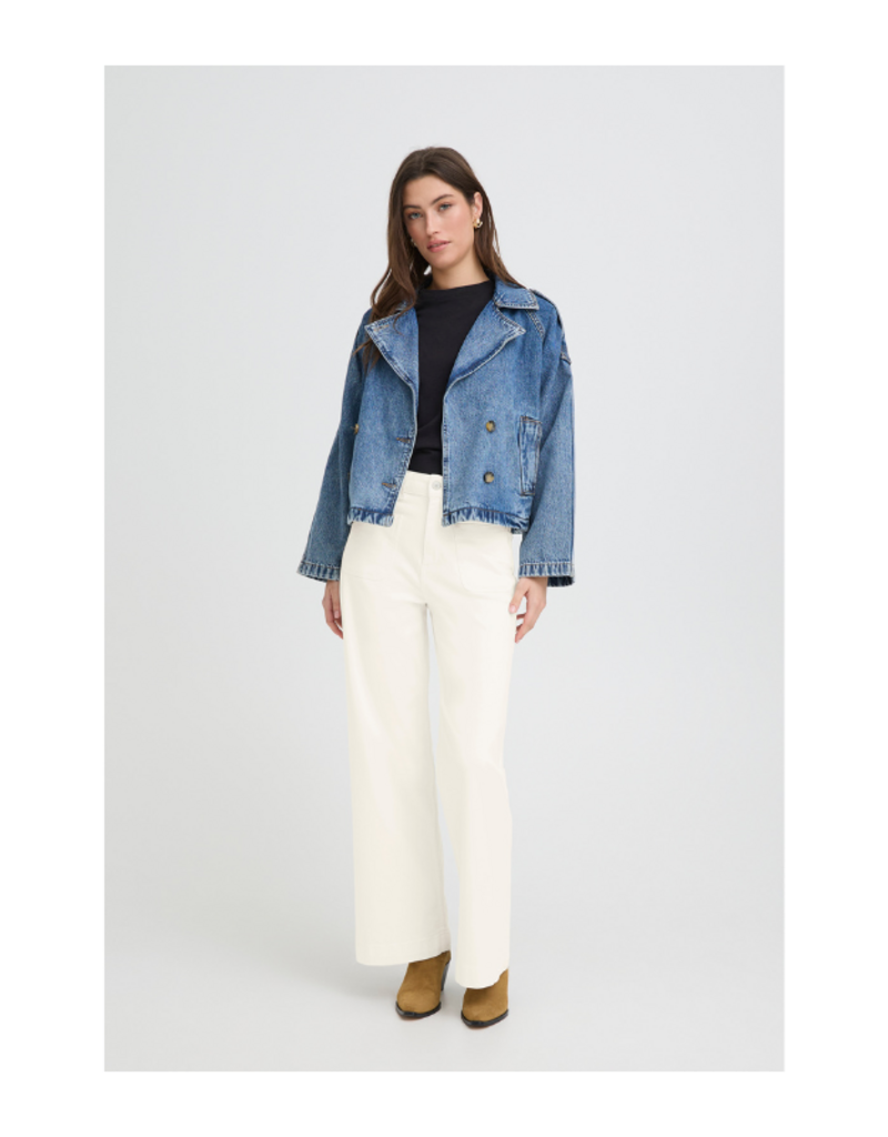 b.young Lydia Pocket Jeans in Marshmallow by b.young