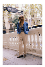 b.young Kacila Shirt in Mid Blue Denim by b.young