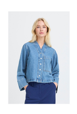 b.young Kacila Shirt in Mid Blue Denim by b.young