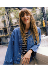 b.young Kacila Shirt in Mid Blue Denim by b.young