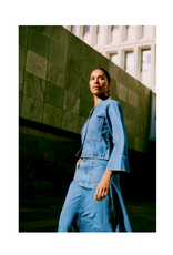 b.young Kacila Shirt in Mid Blue Denim by b.young