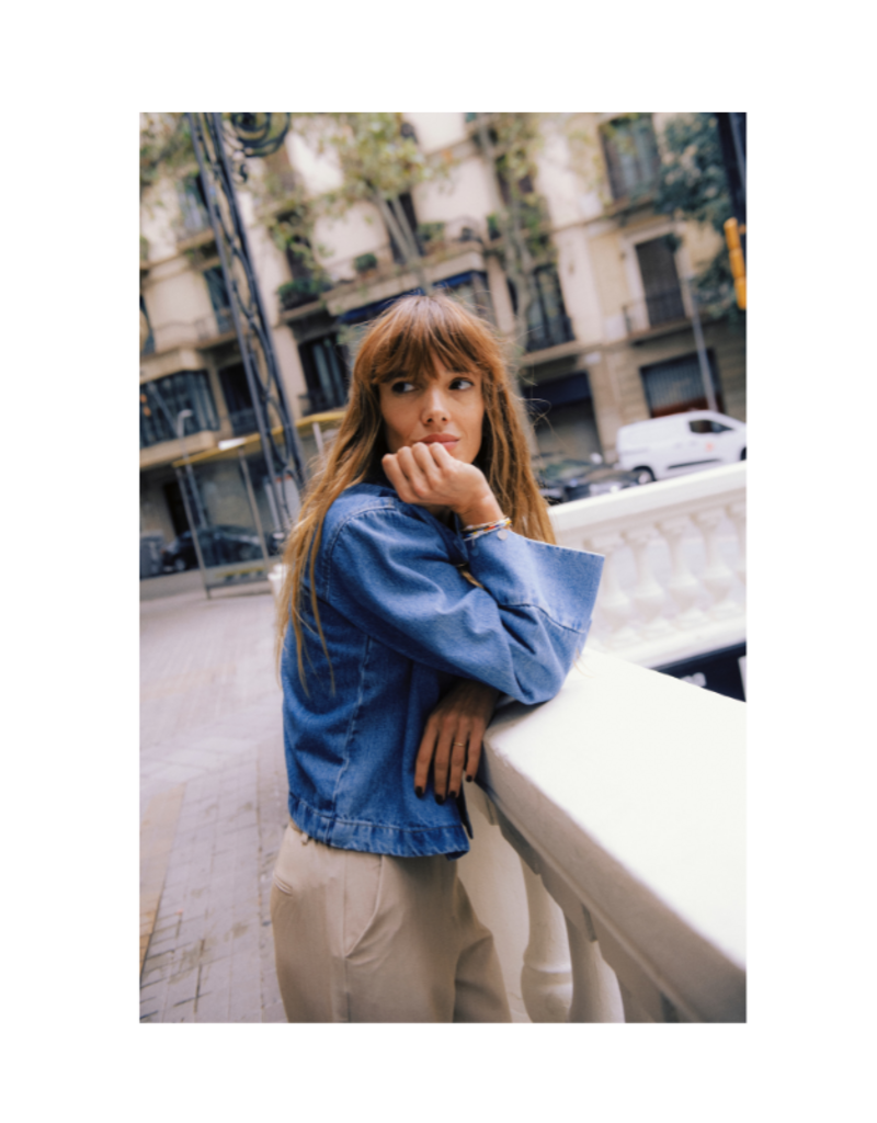 b.young Kacila Shirt in Mid Blue Denim by b.young