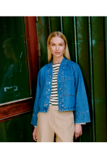 b.young Kacila Shirt in Mid Blue Denim by b.young