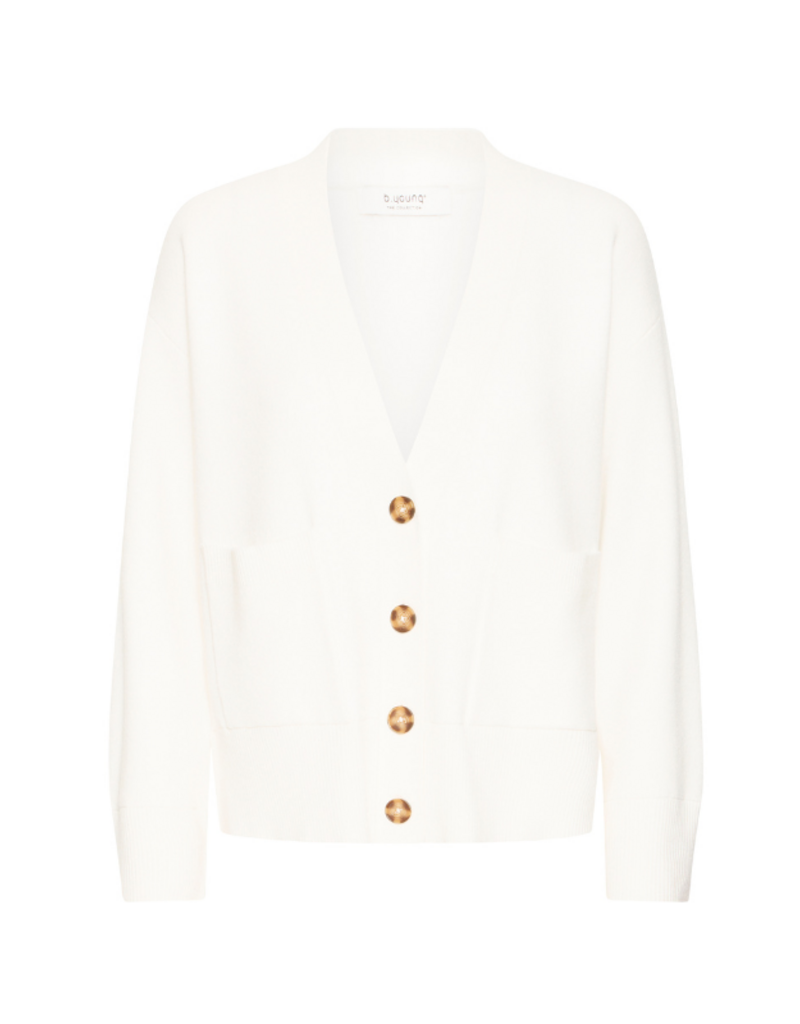 b.young Otari Cardigan in Marshmallow by b.young