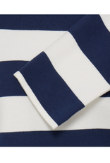 b.young Otari Stripe Sweater in Medieval Blue by b.young