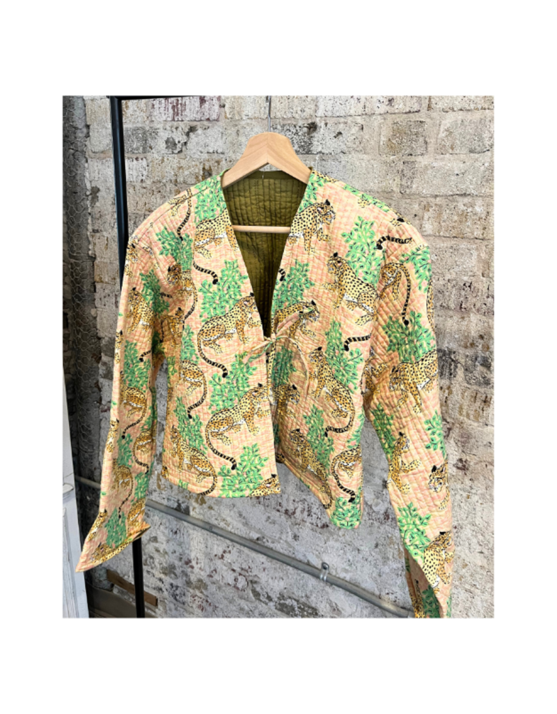 French Toast The Clara Jacket in Brown Pink Leopard by French Toast