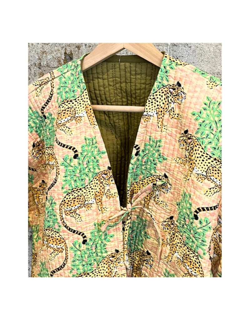 French Toast The Clara Jacket in Brown Pink Leopard by French Toast